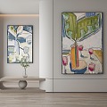 modern decorative painting 3d model