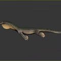 3D Dinosaur Wall Decor With Green Brown Yellow Color And Sculptural Design