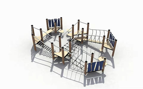 Modern amusement equipment expansion 3d model