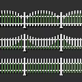 White Garden Fence With Different Decorative Styles For Outdoor Spaces