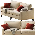 Fabric Multiplayer Sofa 3d model