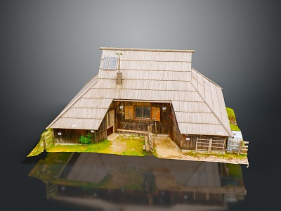 Farmhouse Holiday House Holiday House Rural Villa Idyllic Villa Rural House Idyllic Landscape 3d model