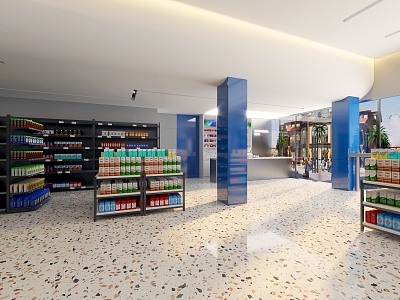 Modern Supermarket 3d model