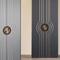 Modern Light Luxury Screen Partition 3d model