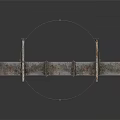 Industrial Processing Units With Rusted Metal Structure And Pipes Arranged In A Row