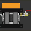 Efficient Compact Household Living Essential With Yellow Cover Gray Body Control Panel And Valves