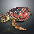 Turtle Cartoon Turtle Snapping Turtle Chickbill Turtle Reptile Cold Blooded Animal Reptile Class 3d model
