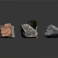 Collection Of Natural Raw Stones With Various Colors And Irregular Shapes