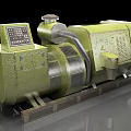 Green Heavy Duty Industrial Equipment With Control Panel Metal Pipes And Base Frame