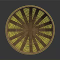 Round Woven Rattan Household Basket For Storage And Decorative Use