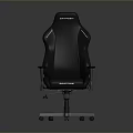 Single Black Gaming Chair Featuring High Back Design And Adjustable Swivel Base 3d model