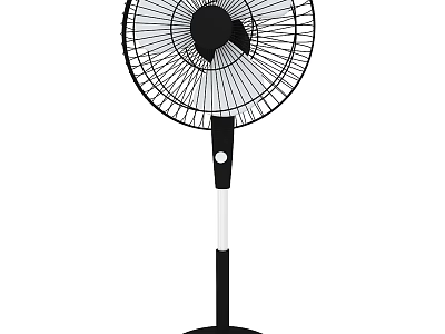 Modern Standing Fan With Adjustable Stand And Efficient Cooling Function For Home Use 3d model