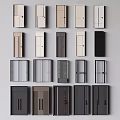 Modern Sliding Doors Featuring Various Styles And Multiple Colors For Home Interiors 3d model