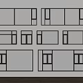 Modern windows balcony windows floor-to-ceiling windows casement windows broken bridge aluminum windows 3d model