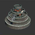 Aerospace Mechanical Component Featuring Multi Layered Rings And Metallic Core Structure