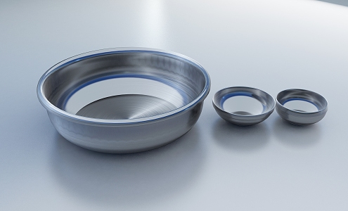 Bowl stainless steel basin stainless steel bowl 3d model