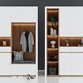 Modern Shoe Cabinet Combination Entrance Cabinet 3d model