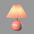 Luxurious Modern Table Lamp With Marble Globe Base Golden Stand And Pleated Lampshade