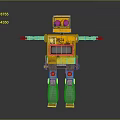 Robot Assistant Small Robot Butler Robot Butler Figure Game Figure 3d model