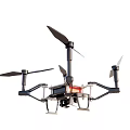 Advanced Drone Quadcopter With Four Propellers And Compact Body Design 3d model