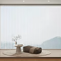 Modern Curtains 3d model
