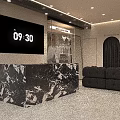 Elegant Modern Clothing Store Interior Design With Marble Floor And Neat Clothing Display Racks