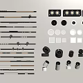 Various Downlights and Spotlights With Different Designs and Sizes for Interior Lighting