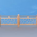 Railing Guardrail Fence 3d model