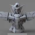 modern Gundam 3d model