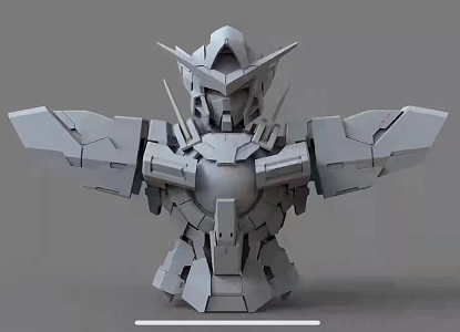 modern Gundam 3d model