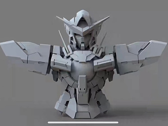 modern Gundam 3d model