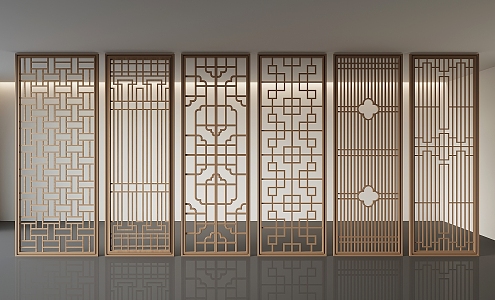 Screen partition 3d model