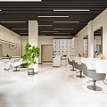 Barber shop beauty salon 3d model