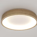 Modern Square And Round Ceiling Lights With Wooden Frame And Soft Illumination 3d model