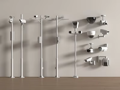 Modern Camera Surveillance Camera Video Surveillance Security Camera Surveillance Probe Site Probe Camera 3d model