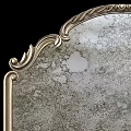 Ornate Vintage Mirror With Carved Gold Frame And Intricate Patterns For Wall Decor