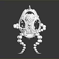 Elegant Silver Clothing Accessory Adorned With Pearl Beads And Crystal Accents