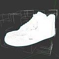 White Nike Air Force 1 Casual Sneakers with White Laces and Rubber Sole