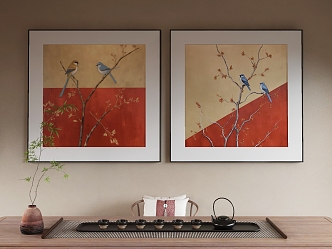 New Chinese Decorative Painting 3d model