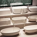 Various Modern White Bathtubs Display With Different Styles And Designs