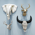 Modern animal wall decoration animal head wall decoration 3d model