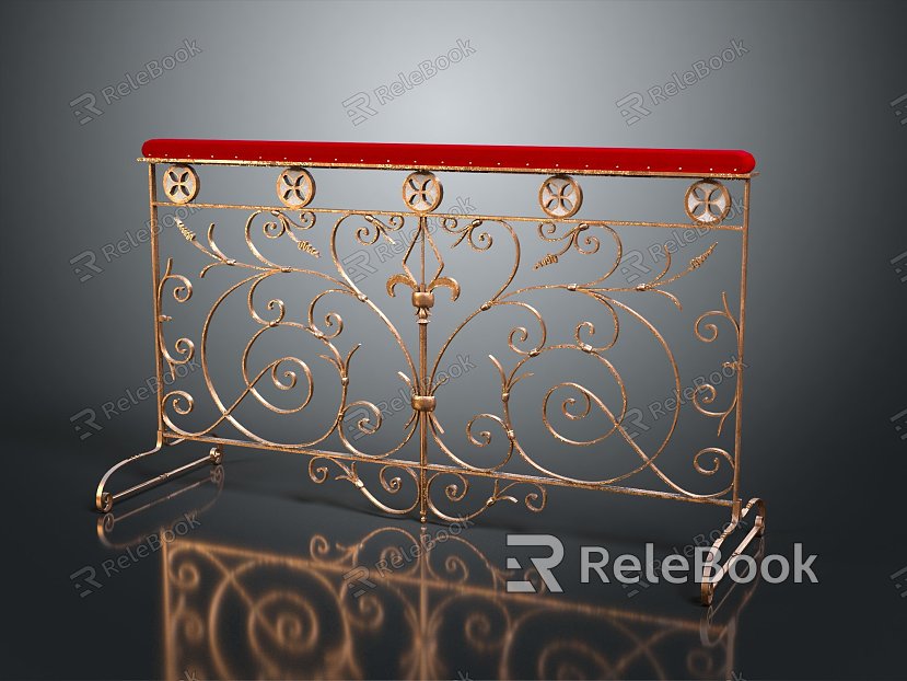 European-style guardrail fence gate fence iron fence floral fence model