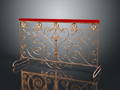 European-style guardrail fence gate fence iron fence floral fence model