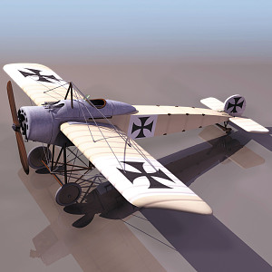 Modern fighter First World War German fighter 3d model