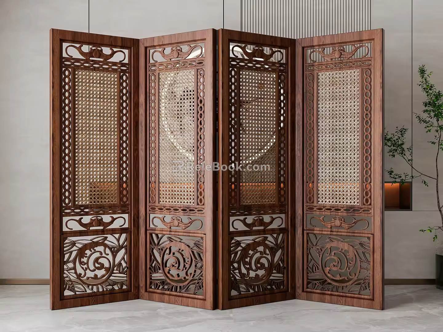 Screen partition 3d model