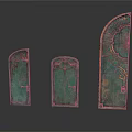 Vintage Green Copper Decorative Doors With Ornate Patterns In Different Sizes