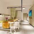 Modern Design Of Nurse Station In Hospital Outpatient Clinic Corridor