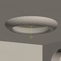 Modern Round Ceiling Light with Textured Pattern and Soft Illumination