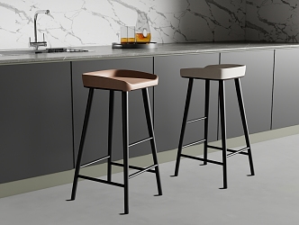 Bar Chair Bar Stool High Stool 3d model