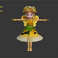 Modern game character child 3d model